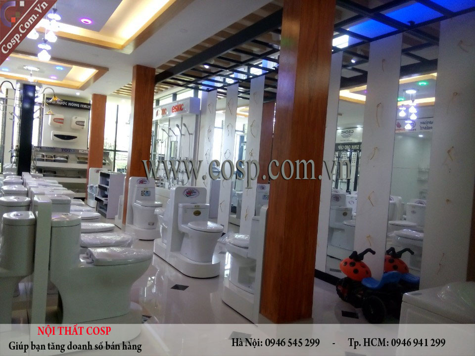 Thi công cửa hàng VLXD chị Ước- Hà Nam